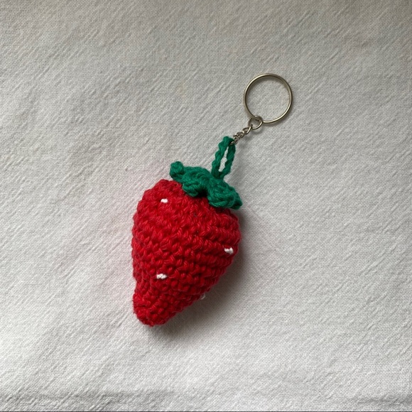 MADE TO ORDER CROCHET FRUIT KEYCHAIN - Picture 2 of 7